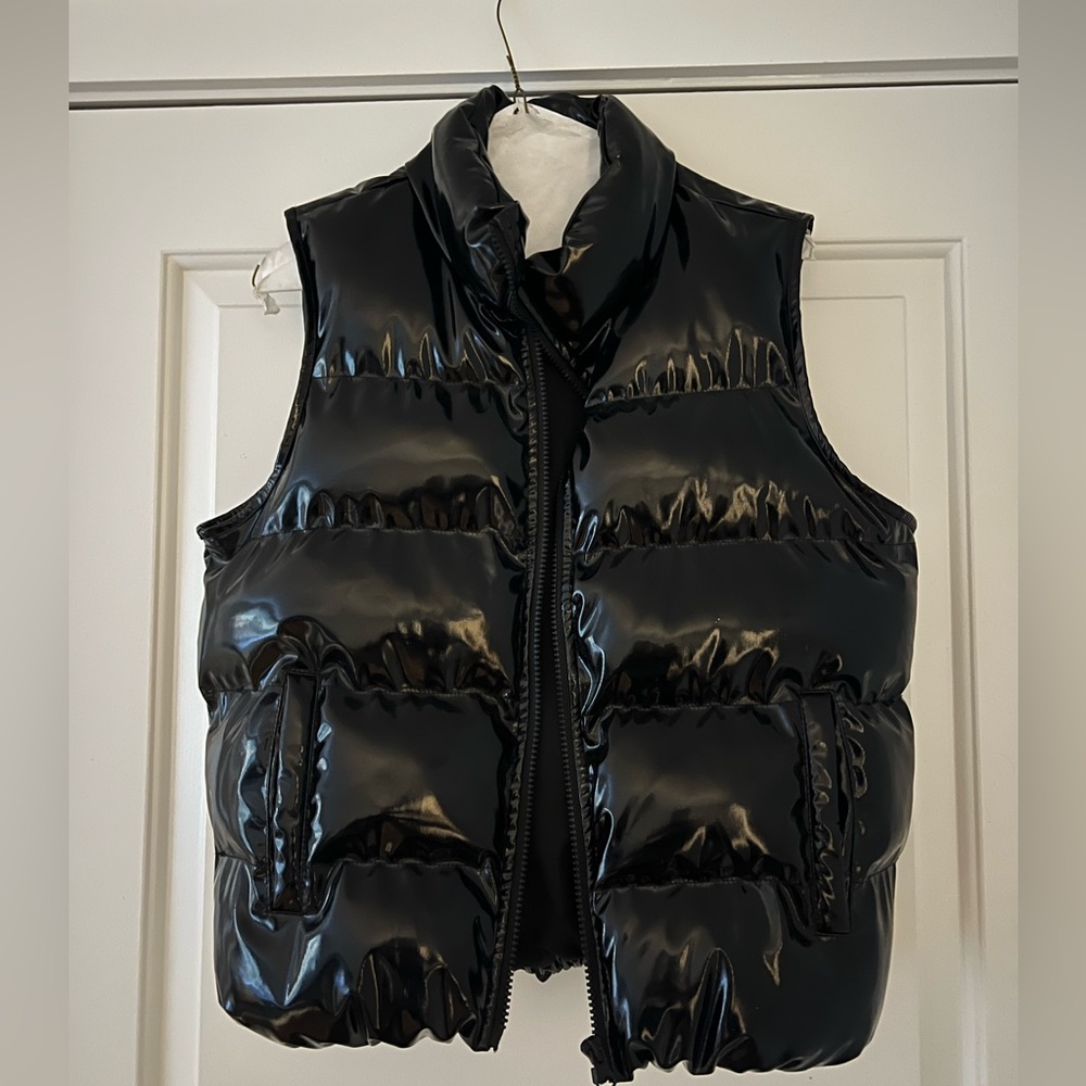 Steve Madden patent leather vest, size S-M
